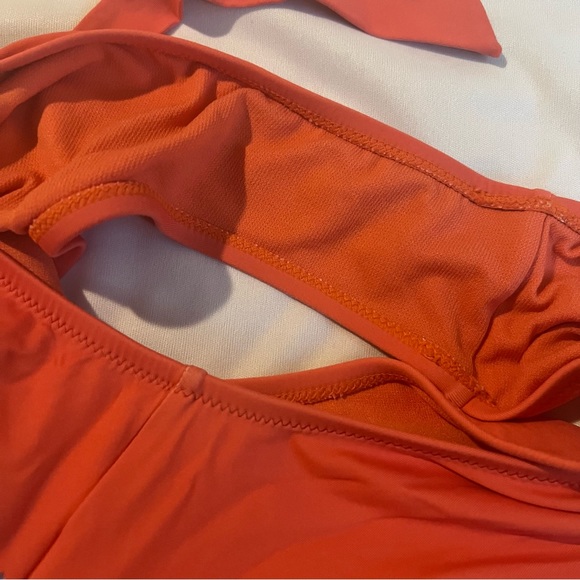 Johnny was bathing suit L orange floral - Picture 7 of 9